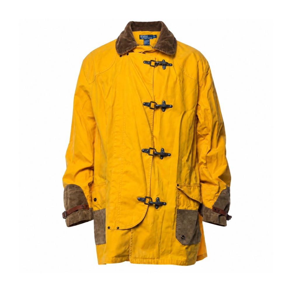 Polo Ralph Lauren Suede Trimmed Mustard Fireman Jacket